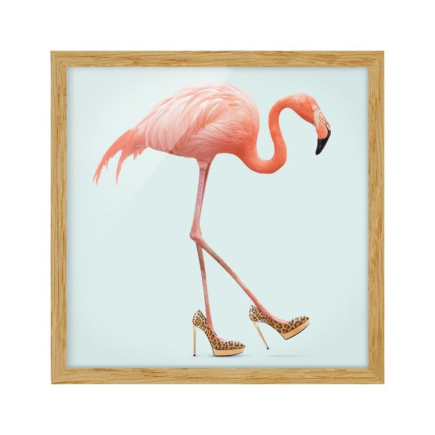 Billeder moderne Flamingo With High Heels