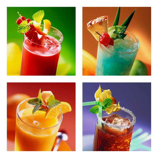 Billeder moderne colourful cocktails