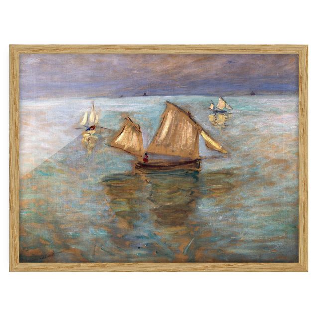 Billeder fisk Claude Monet - Fishing Boats Near Pourville