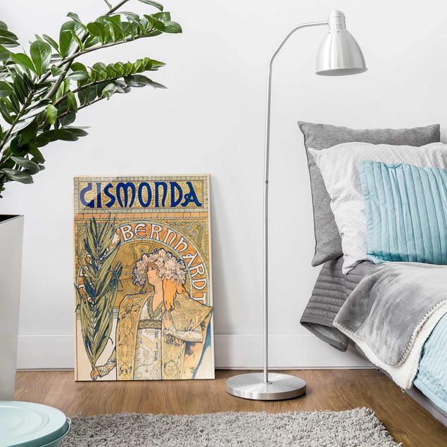 køkken dekorationer Alfons Mucha - Poster For The Play Gismonda