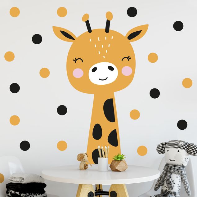 Wallstickers giraffer Baby Giraffe