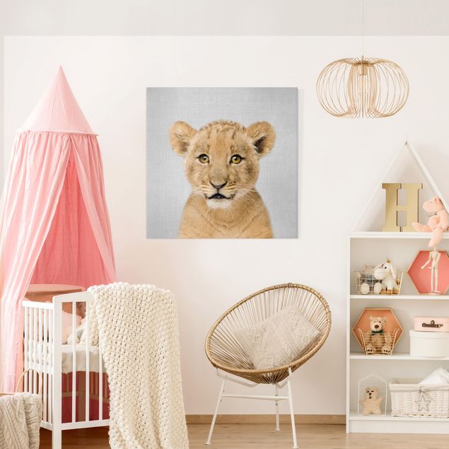 Billeder på lærred lions Baby Lion Luca