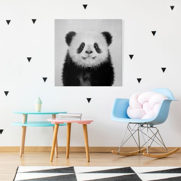 Billeder pandaer Baby Panda Prian Black And White