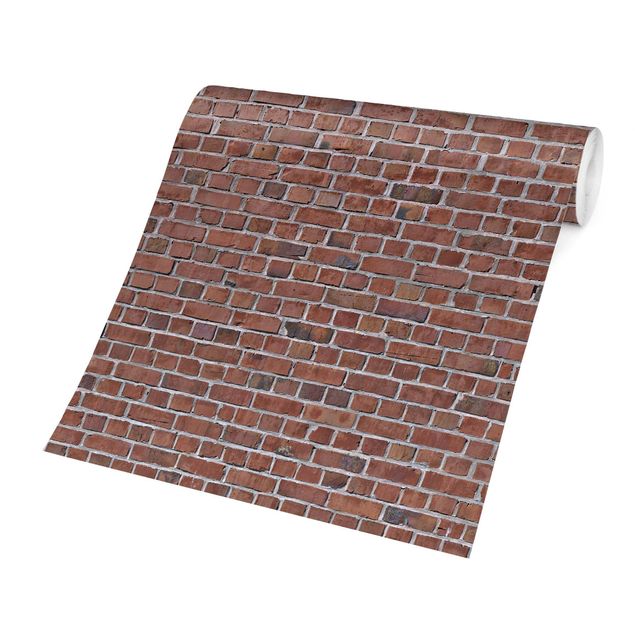 Tapet industriel Brick Tile Wallpaper Red