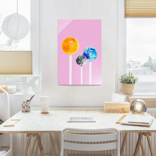 Billeder kunsttryk Lollipops With Planets