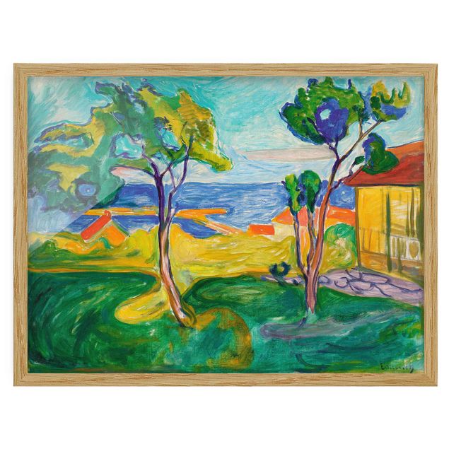 Kunst stilarter post impressionisme Edvard Munch - The Garden In Åsgårdstrand