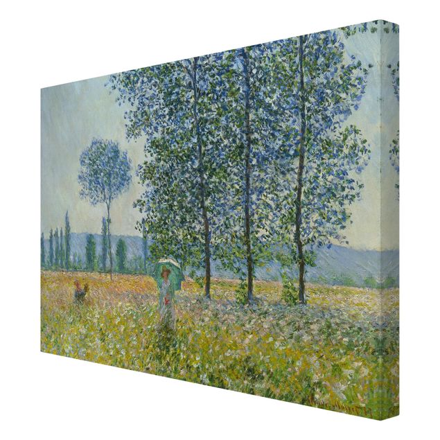 Billeder på lærred blomster Claude Monet - Fields In Spring