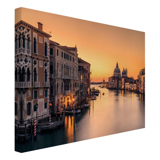 Billeder på lærred solnedgange Golden Venice