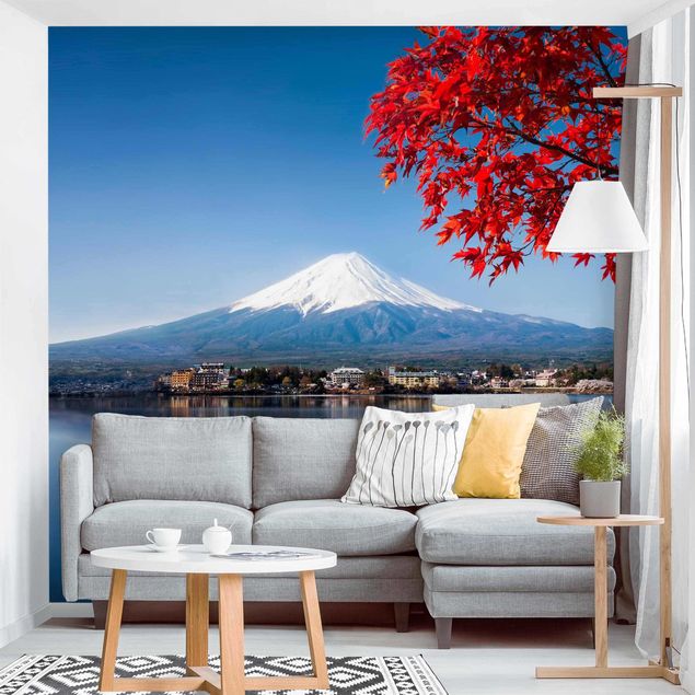 Fototapet bjerge Mt. Fuji In The Fall