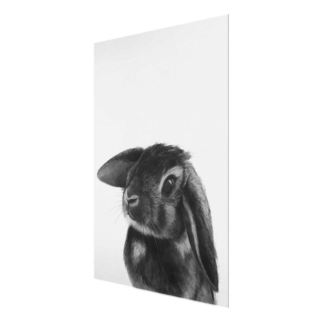 Billeder sort og hvid Illustration Rabbit Black And White Drawing