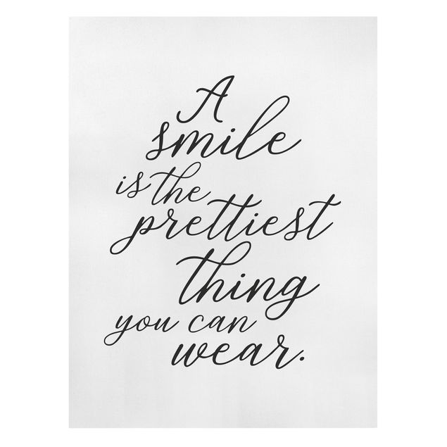 Billeder sort og hvid A Smile Is The Prettiest Thing