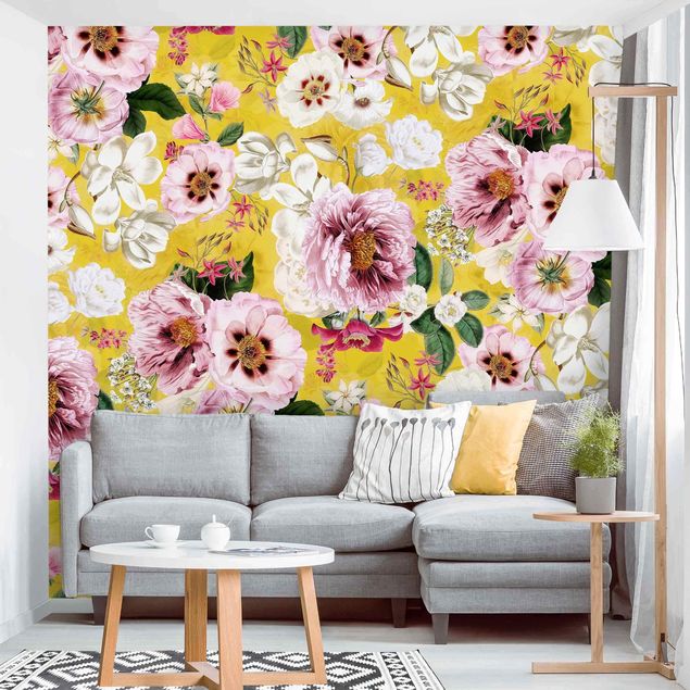 Moderne tapet Blossoms On Yellow