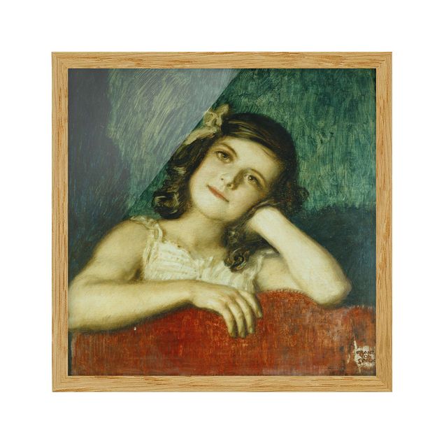 Billeder kunsttryk Franz von Stuck - Mary, the Daughter of the Artist