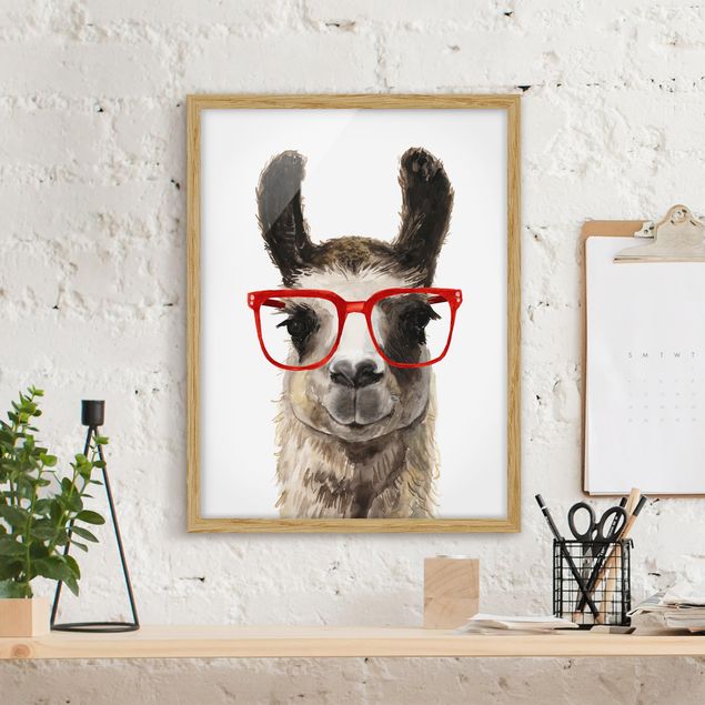 Børneværelse deco Hip Lama With Glasses II
