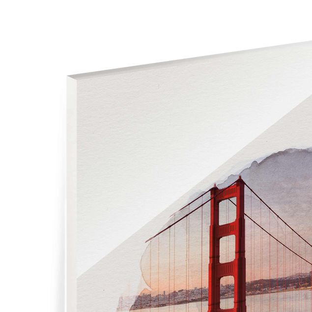 Billeder WaterColours - Golden Gate Bridge In San Francisco
