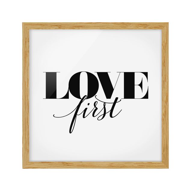 Billeder ordsprog Love First