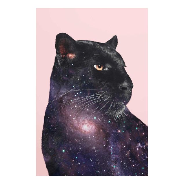 Billeder kunsttryk Panther With Galaxy