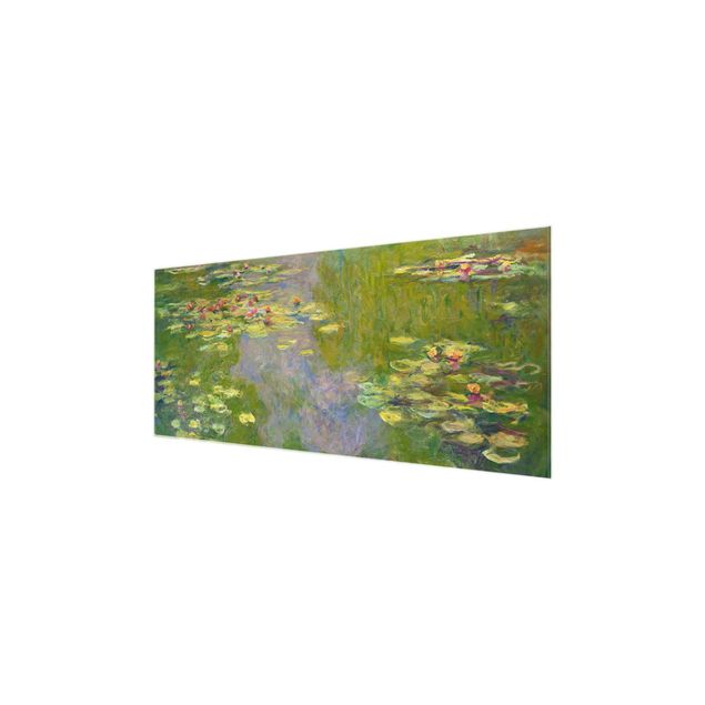 Glasbilleder blomster Claude Monet - Green Waterlilies