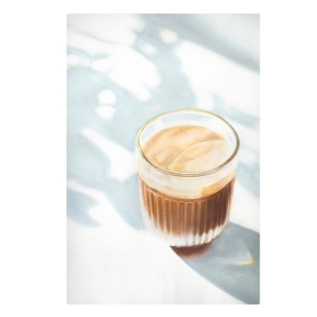 Billeder på lærred kaffe Cappuccino for breakfast