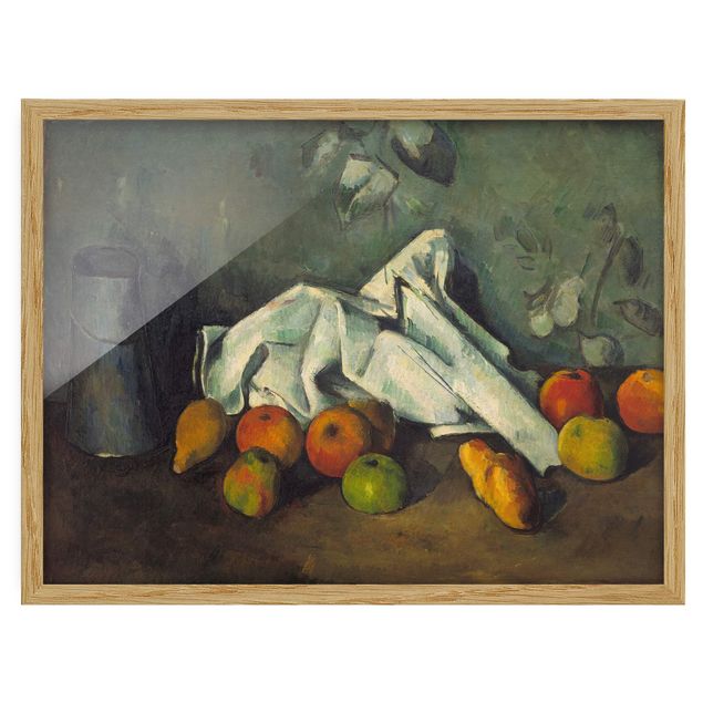 Kunst stilarter Paul Cézanne - Still Life With Milk Can And Apples