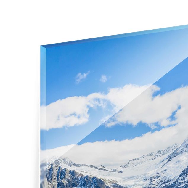 Glasbilleder arkitektur og skyline Swiss Alpine Panorama