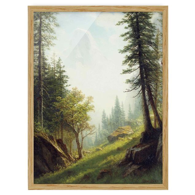 Billeder træer Albert Bierstadt - Among the Bernese Alps