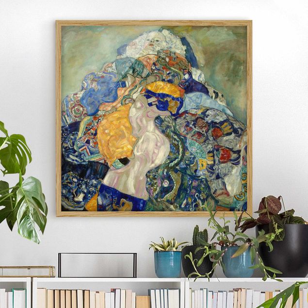 Kunst stilarter art deco Gustav Klimt - Baby (cradle)