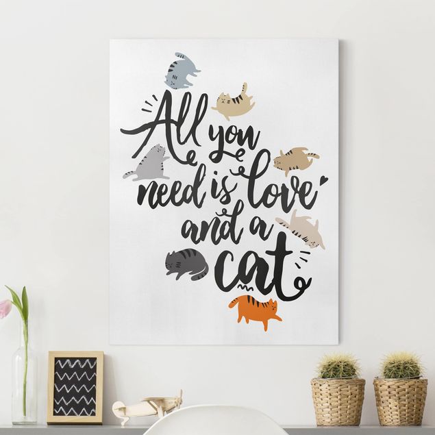 køkken dekorationer All You Need Is Love And A Cat