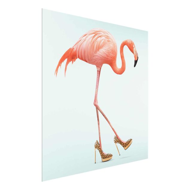 Billeder moderne Flamingo With High Heels