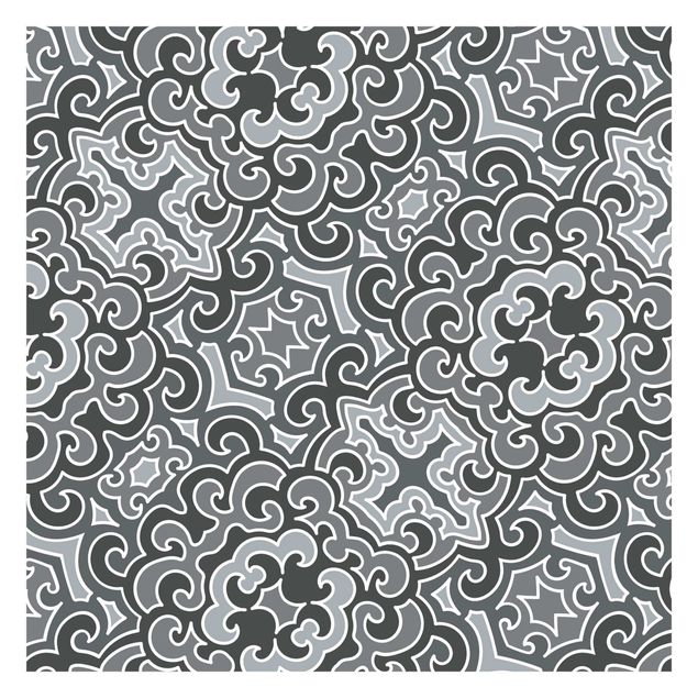 Tapet Chinoiserie Pattern In Grey