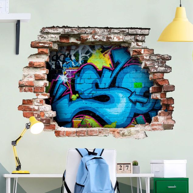 Wallstickers 3D Colours of Graffiti