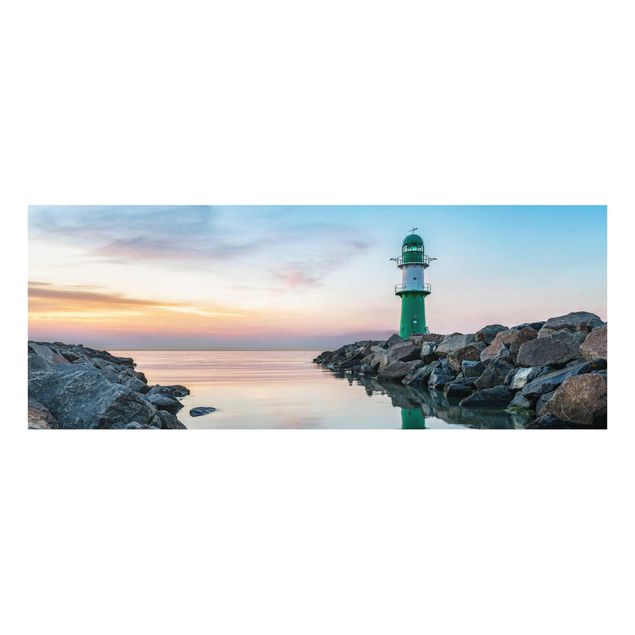Billeder strande Sunset at the Lighthouse