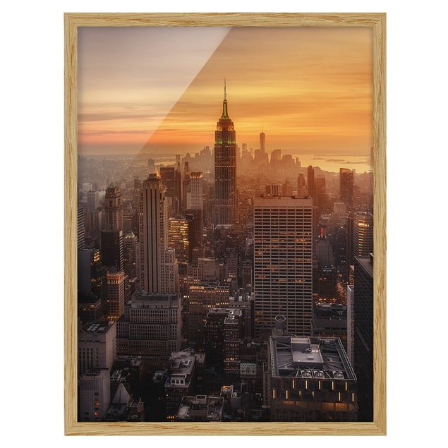 Billeder moderne Manhattan Skyline Evening