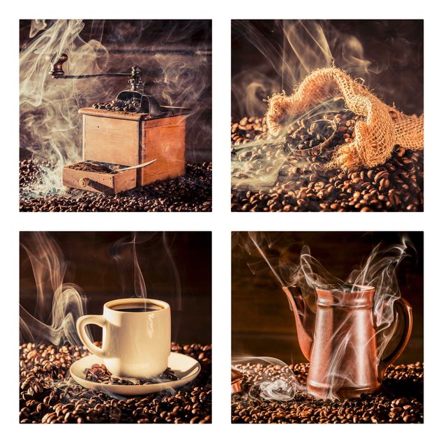 Billeder på lærred kaffe Coffee - Steam