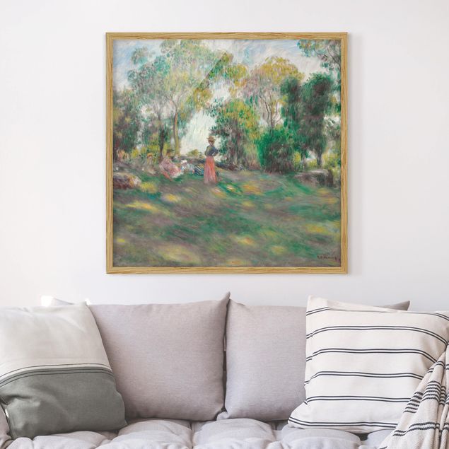 Kunst stilarter impressionisme Auguste Renoir - Landscape With Figures