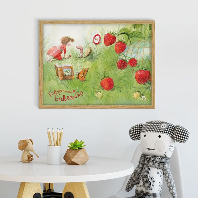Billeder moderne Little Strawberry Strawberry Fairy- With Worm Home
