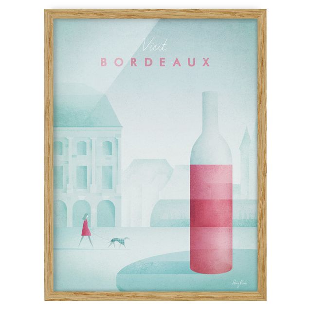 Billeder kunsttryk Travel Poster - Bordeaux