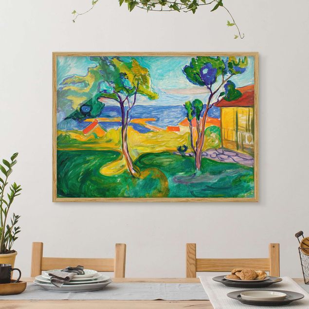 Kunst stilarter ekspressionisme Edvard Munch - The Garden In Åsgårdstrand