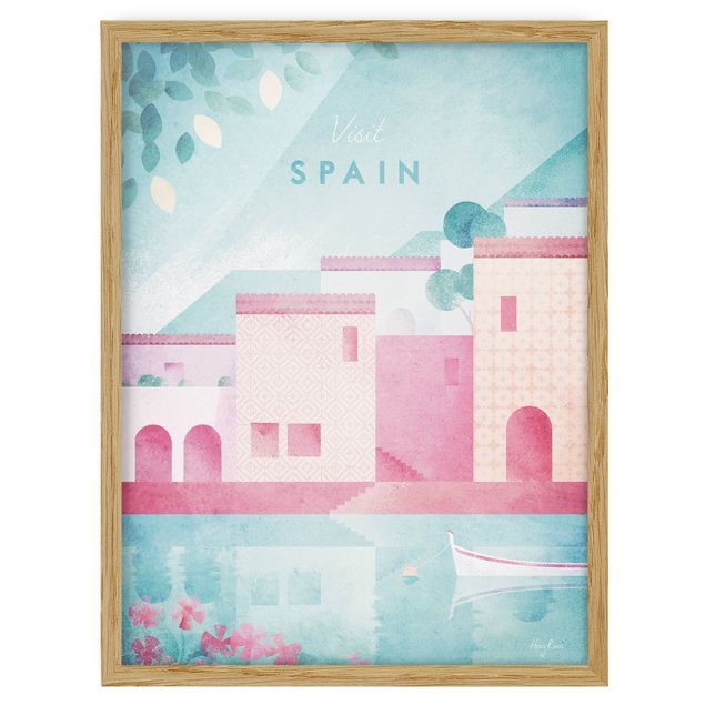 Billeder kunsttryk Travel Poster - Spain