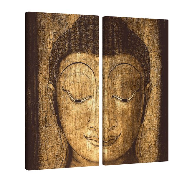 Billeder på lærred spirituelt Smiling Buddha