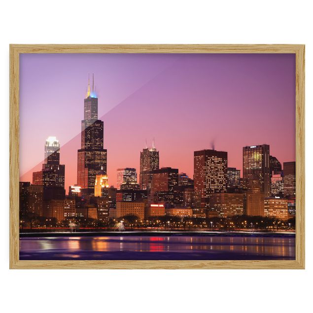 Billeder brun Chicago Skyline