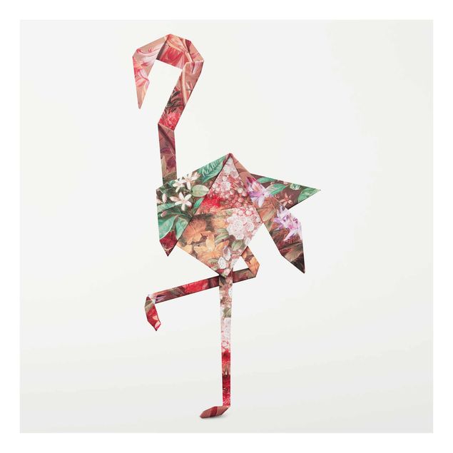 Billeder lyserød Origami Flamingo