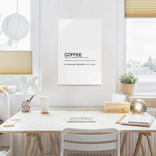 Billeder kunsttryk Definition Coffee Attitude