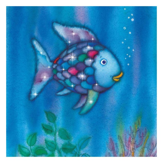 Blåt tapet The Rainbow Fish - Alone In The Vast Ocean