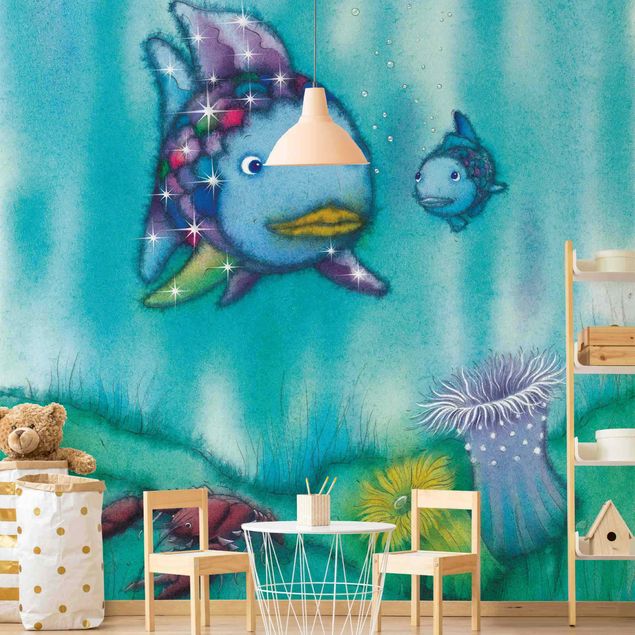Moderne tapet The Rainbow Fish - Two Fish Friends Out And About