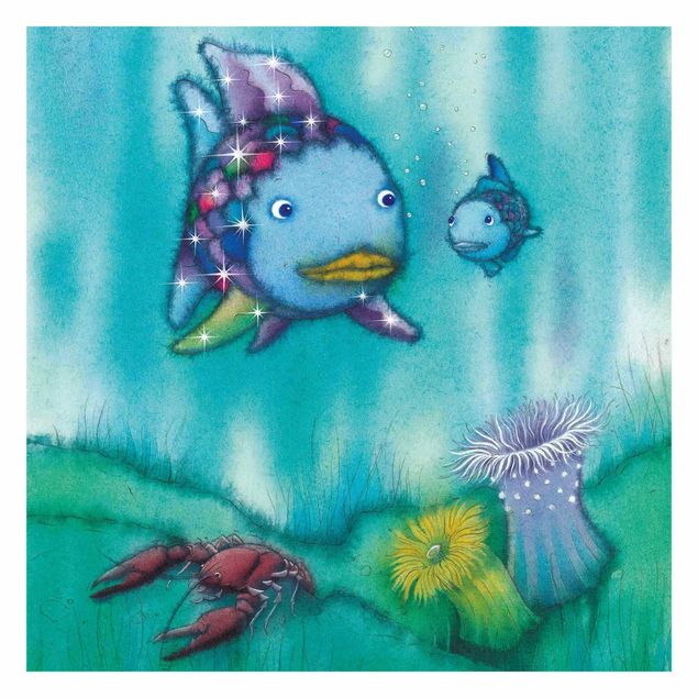 Tapet grå The Rainbow Fish - Two Fish Friends Out And About