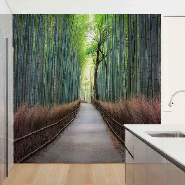 Fototapet landskaber The Path Through The Bamboo