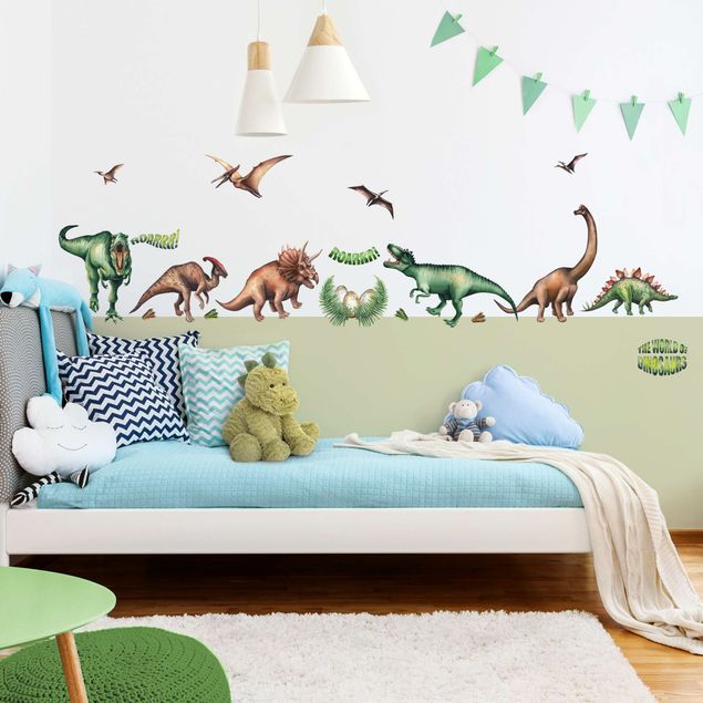 Wallstickers dyr The world of dinosaurs