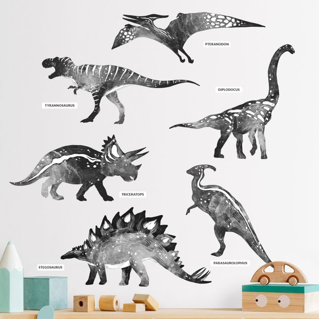 Wallstickers dinosaurier Dinosaur silhouette