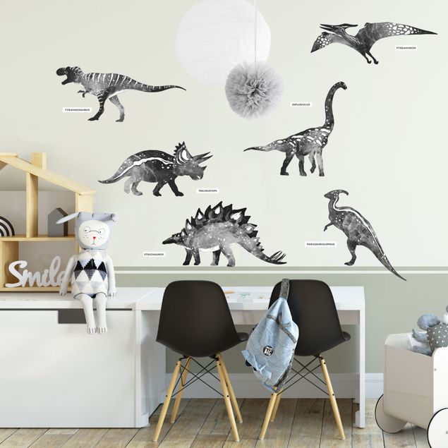 Wallstickers dyr Dinosaur silhouette